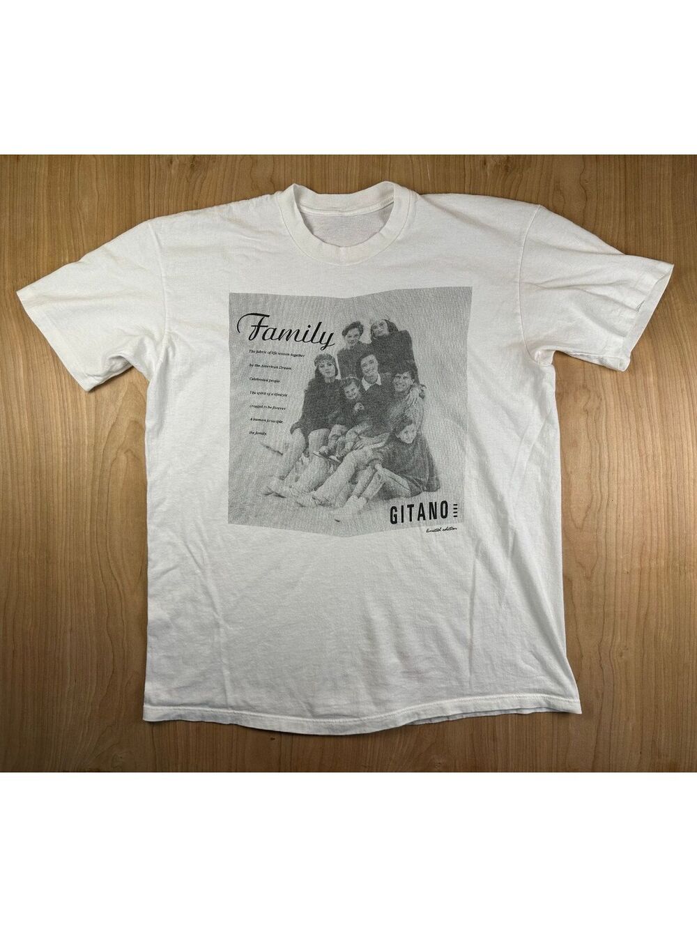 Vintage 90s Gitano tshirt limited edition large cotton family